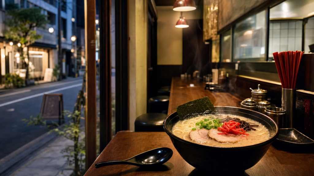 神保町の一風堂新店舗をイメージしたラーメンカウンター