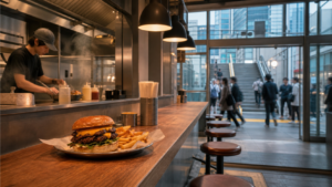 御茶ノ水駅のクラフトバーガー店をイメージしたスマッシュバーガー