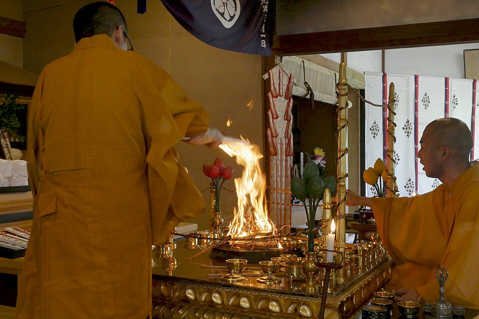 真野寺の大黒天祭 護摩法要