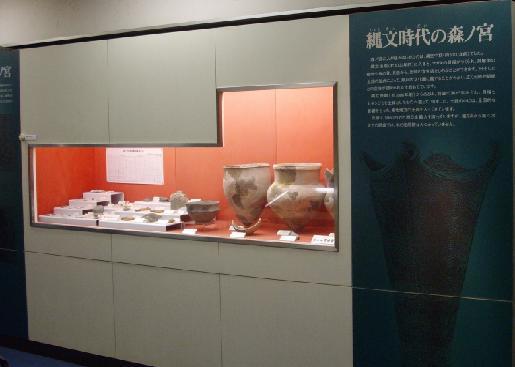 森の宮遺跡展示室の縄文時代展示